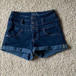 target dark wash shorts